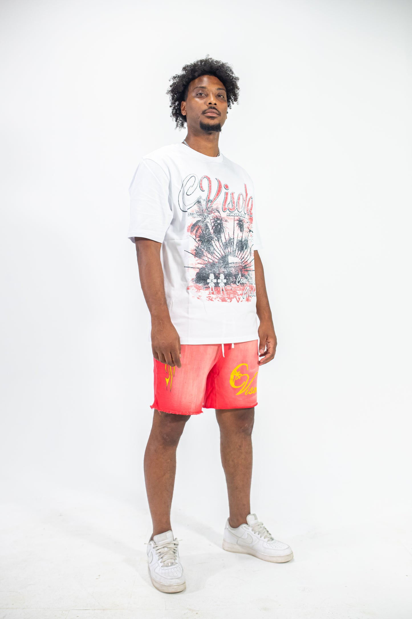 Isola Paradise Shorts - Red & Yellow